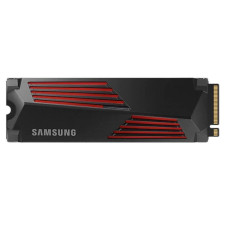 SSD, SAMSUNG, 990 PRO with Heatsink, 1TB, M.2, PCIE, NVMe, MLC, Write speed 6900 MBytes/sec, Read speed 7450 MBytes/sec, 2.3mm, TBW 600 TB, MTBF 1500000 hours, MZ-V9P1T0GW