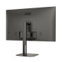 LCD Monitor, AOC, 27, Panel VA, 2560x1440, 16:9, 75 Hz, Matte, 4 ms, Speakers, Swivel, Pivot, Height adjustable, Tilt, Colour Black, Q27V5N/BK