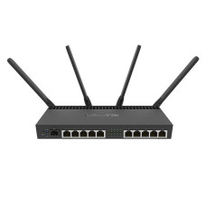 Wireless Router, MIKROTIK, RB4011iGS+5HacQ2HnD-IN, Wi-Fi 5 (802.11ac), Data speed 1733 Mbit/s, Ethernet LAN Yes, RB4011IGS+5HACQ2HND-IN