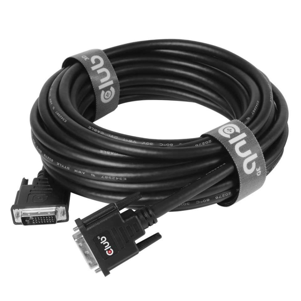 CABLE DVI-D TO DVI-D 10M/M/M CAC-1220 CLUB3D CABLE DVI-D TO DVI-D 10M/M/M CAC-1220 CLUB3D