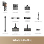 Vacuum Cleaner, DREAME, Z20, Dry, 2-in-1 stick vacuum, Black/Copper, Bagless, Battery, Suction power 28000 Pa, 2.2 kg, VZV16A