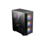 Case, MSI, MAG FORGE M100R, Micro, Not included, MicroATX, MiniITX, Colour Black, MAGFORGEM100R