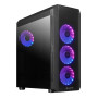 Case, CHIEFTEC, SCORPION 4, MiniTower, Case product features Transparent panel, Not included, ATX, MicroATX, MiniITX, Colour Black, GL-04B-UC-OP