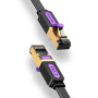 PATCH CABLE CAT.7 FLAT/10M BLACK ICABL VENTION