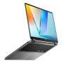 Ultrabook, ASUS, VivoBook Flip, TP3607SA-RJ033W, CPU Intel Core Ultra, u7-256V, 2200 MHz, 16, Touchscreen, 2880x1800, RAM 16GB, LPDDR5x, SSD 1TB, Intel Arc Graphics, Integrated, ENG, Card Reader Micro SD, Windows 11 Home, Grey, 1.78 kg, 90NB1511-M001U0