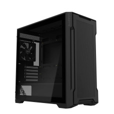 Case, GIGABYTE, GB-C102G, MidiTower, Case product features Transparent panel, Not included, MicroATX, MiniITX, Colour Black, GB-C102G