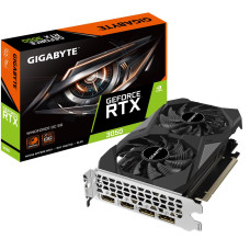 Graphics Card, GIGABYTE, NVIDIA GeForce RTX 3050, 6 GB, GDDR6, 96 bit, PCIE 4.0 16x, Memory 14000 MHz, GPU 1477 MHz, Dual Slot Fansink, 2xHDMI, 2xDisplayPort, GV-GV-N3050WF2OC-6GD_1.0