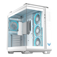 Case, ASUS, TUF Gaming GT502 Horizon, MidiTower, Case product features Transparent panel, Not included, ATX, MicroATX, MiniITX, Colour White, TUFGAMGT502HORIZONWHT