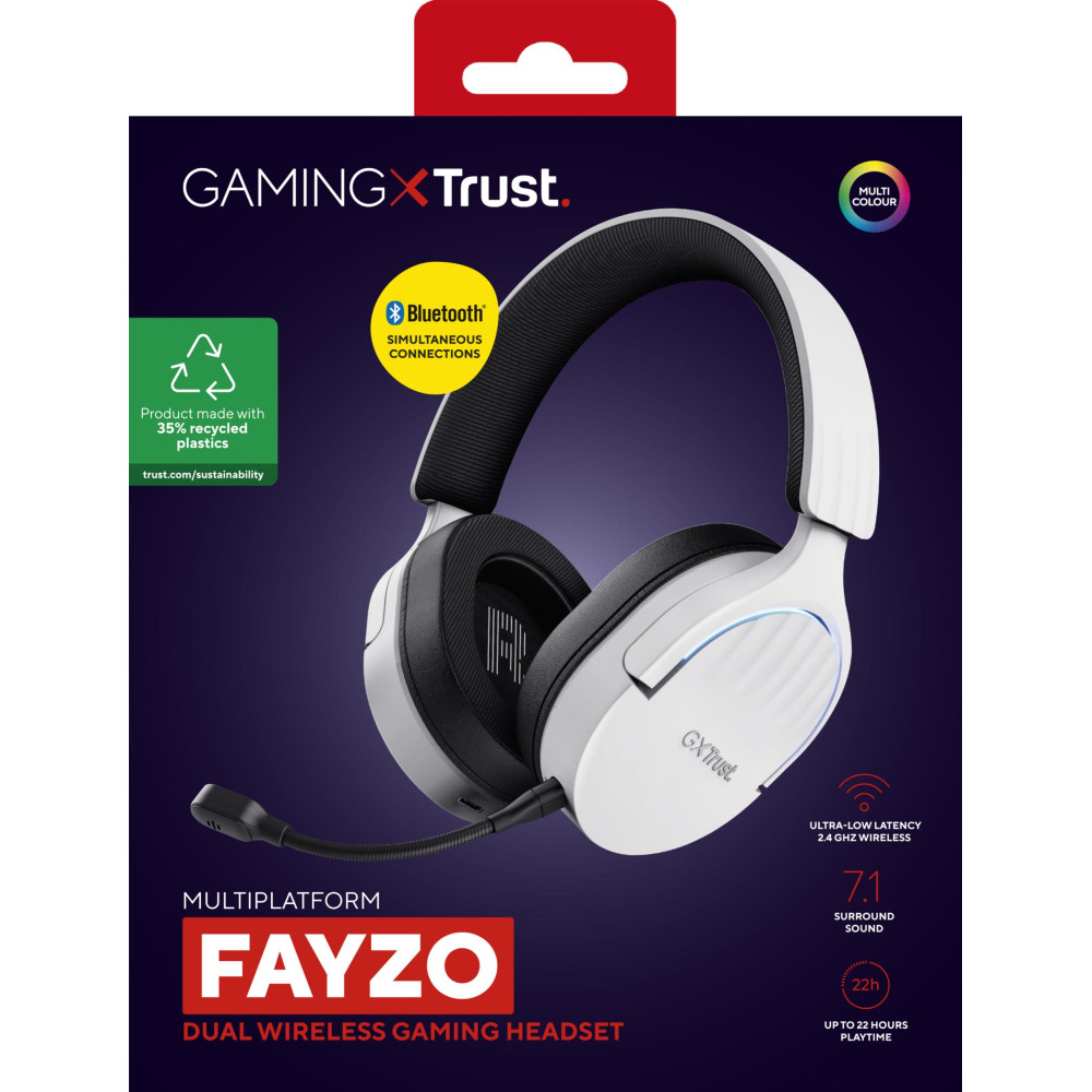 HEADSET WRL GXT491W FAYZO/WHT 25304 TRUST HEADSET WRL GXT491W FAYZO/WHT 25304 TRUST