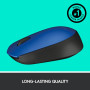 MOUSE USB OPTICAL WRL M171/BLUE 910-004640 LOGITECH