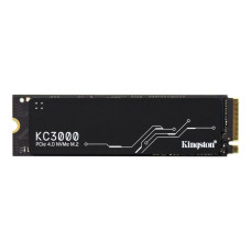 SSD, KINGSTON, KC3000, 512GB, M.2, NVMe, 3D TLC, Write speed 3900 MBytes/sec, Read speed 7000 MBytes/sec, TBW 400 TB, MTBF 1800000 hours, SKC3000S/512G