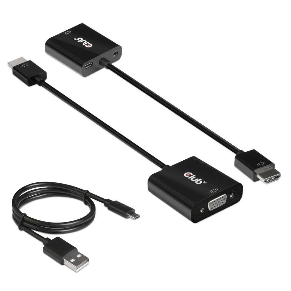 I/O ADAPTER HDMI TO VGA/AUDIO M/F CAC-1302 CLUB3D I/O ADAPTER HDMI TO VGA/AUDIO M/F CAC-1302 CLUB3D