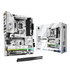 Mainboard, ASROCK, Intel Z890, LGA1851, ATX, Memory DDR5, Memory slots 4, Z890STEELLEGENDWIFI
