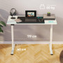 DESK MOTORISED/WHITE WDT221E-W ONKRON