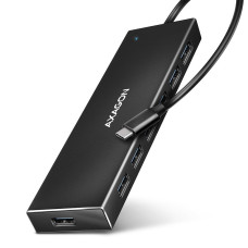 I/O HUB USB-C 7PORT FLAT/0.3M HUE-F7C AXAGON I/O HUB USB-C 7PORT FLAT/0.3M HUE-F7C AXAGON