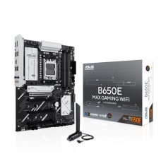 Mainboard, ASUS, AMD B650, SAM5, ATX, Memory DDR5, Memory slots 4, 2xPCI-Express 3.0 16x, 1xPCI-Express 4.0 16x, 1xPCI-Express 5.0 16x, 3xM.2, 1xHDMI, 1xDisplayPort, 2xUSB 2.0, 5xUSB 3.2, 1xUSB-C, 1xRJ45, 3xAudio port, B650EMAXGAMINGWIFI