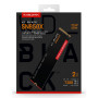 SSD, SANDISK, 1200xTBW rating, Read speed 7300 MB/s, Write speed 6600 MB/s, NVMe Yes, PCI Express 4.0, M.2, 2000 GB, POWERED BY SANDISK, Black SN850X, WDS200T2X0E