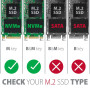 SSD ACC ENCLOSURE M.2 NVME/USB-C EEM2-GTR AXAGON