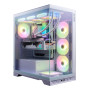 Case, ADATA, INVADER X BTF, MidiTower, Case product features Transparent panel, ATX, MicroATX, MiniITX, Colour White, INVADERXBTFMT-WHCWW