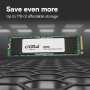 SSD, CRUCIAL, E100, 2TB, M.2, NVMe, Write speed 4500 MBytes/sec, Read speed 5000 MBytes/sec, CT2000E100SSD8