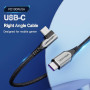 CABLE USB-C TO USB-C R.ANGLE/1M GRAY TAKHF VENTION