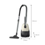 Vacuum Cleaner, PHILIPS, Input power 800 W, Dust capacity 3 L, Cylinder vacuum, Cleaning type Dry, Dust container Dust bag, Colour Black/Beige, XD1101/10