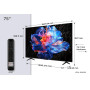 TV Set, TCL, 75 , 4K Ultra HD, 3840 x 2160 pixels, Flat, 16:9, DLED, 75V6C