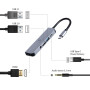 I/O ADAPTER USB-C TO HDMI/USB3/5IN1 A-CM-COMBO5-02 GEMBIRD