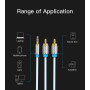 CABLE AUDIO 3.5MM TO 2XRCA/2M BCFBH VENTION