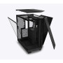Case, NZXT, H6 Flow, MidiTower, Not included, ATX, MicroATX, MiniITX, Colour Black, CC-H61FB-01