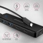 I/O HUB USB-C TRAVEL/0.19M HUE-C2C AXAGON