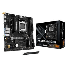 Mainboard, ASROCK, AMD A620, SAM5, Micro-ATX, Memory DDR5, Memory slots 2, A620AM-XWIFI