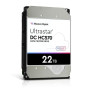 HDD, WESTERN DIGITAL ULTRASTAR, Ultrastar DC HC570, 22TB, SAS, 512 MB, 7200 rpm, 3,5, MTBF 2500000 hours, 0F48052