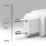 MOBILE CHARGER WALL USB 20W/2PORT WHITE ACU-PQ20W AXAGON