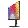 LCD Monitor, SAMSUNG, S24A600NAU, 24, Business, Panel IPS, 2560x1440, 16:9, 75 Hz, Swivel, Pivot, Height adjustable, Tilt, Colour Black, LS24A600NAUXEN