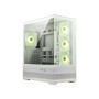 Case, MSI, MAG PANO 110R PZ / WHITE, MidiTower, Case product features Transparent panel, Not included, Colour Black, MAGPANO110RPZWHITE