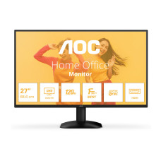 LCD Monitor, AOC, 27 , 2560 x 1440 pixels, Quad HD, Native aspect ratio 16:9, LED, Flat, Q27B35S3