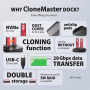 SSD ACC DOCK STATION USB-C/2XM.2 NVME ADSA-M2C22L AXAGON
