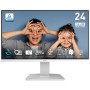 LCD Monitor, MSI, PRO MP2412W, 23.8, Business, Panel VA, 1920x1080, 16:9, 100 Hz, 1 ms, Colour White, PROMP2412W