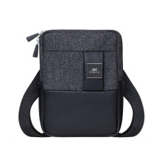 TABLET CASE CROSSBODY 8/8810 BLACK MELANGE RIVACASE