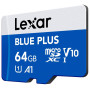 MEMORY MICRO SDXC 64GB UHS-I/W/A LMSBLPL064G-BNANG LEXAR