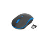 MOUSE USB OPTICAL WRL BLACK/BLUE MUSW-4B-03-B GEMBIRD
