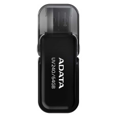 MEMORY DRIVE FLASH USB2 64GB/BLACK AUV240-64G-RBK ADATA