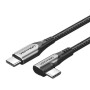 CABLE USB-C TO USB-C/1M GRAY TRAHF VENTION