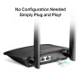 Wireless Router, TP-LINK, TL-MR100, Wi-Fi 4 (802.11n), Data speed 300 Mbit/s, Ethernet WAN Yes, SIM card slot Yes, WAN connection type RJ-45, Ethernet LAN Yes, 3G Yes, 4G Yes, 2xLAN ports, TL-MR100