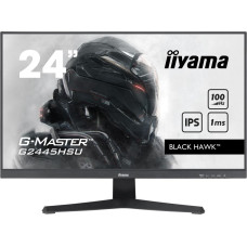 LCD Monitor, IIYAMA, G2445HSU-B1, 24, Panel IPS, 1920x1080, 16:9, 100Hz, Matte, 1 ms, Speakers, Tilt, Colour Black, G2445HSU-B1