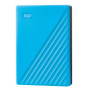 External HDD, WESTERN DIGITAL, My Passport, 6TB, USB 2.0, USB 3.2, Colour Sky Blue, WDBR9S0060BBL-WESN