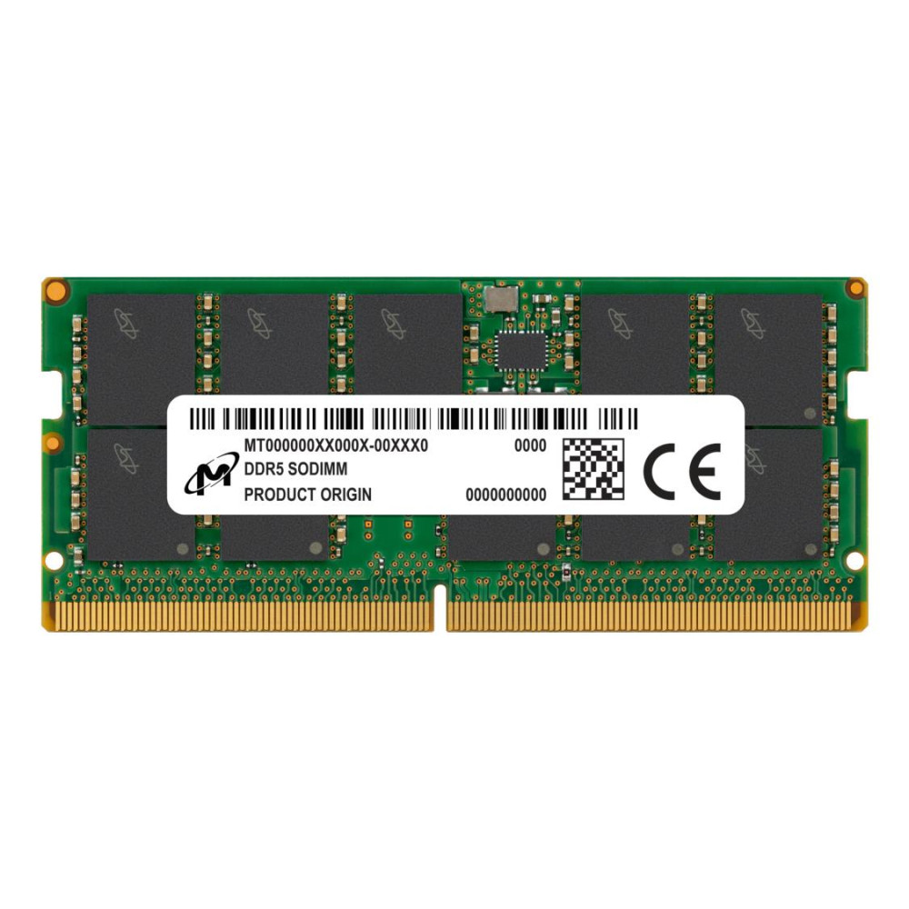 Server Memory Module, MICRON, DDR5, 16GB, ECC, 5600 MHz, CL 46, 1.1 V, MTC10C1084S1TC56BR Server Memory Module, MICRON, DDR5, 16GB, ECC, 5600 MHz, CL 46, 1.1 V, MTC10C1084S1TC56BR