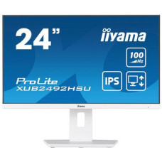 LCD Monitor, IIYAMA, 23.8, Business, Panel IPS, 1920x1080, 16:9, 100Hz, Matte, 0.4 ms, Speakers, Swivel, Pivot, Height adjustable, Tilt, XUB2492HSU-W6