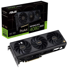 Graphics Card, ASUS, NVIDIA GeForce RTX 4080 SUPER, 16 GB, GDDR6X, 256 bit, PCIE 4.0 16x, 1xHDMI, 3xDisplayPort, PROART-RTX4080S-O16G